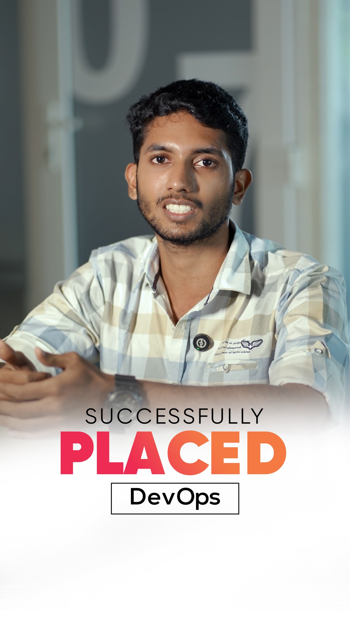 Student testimonial