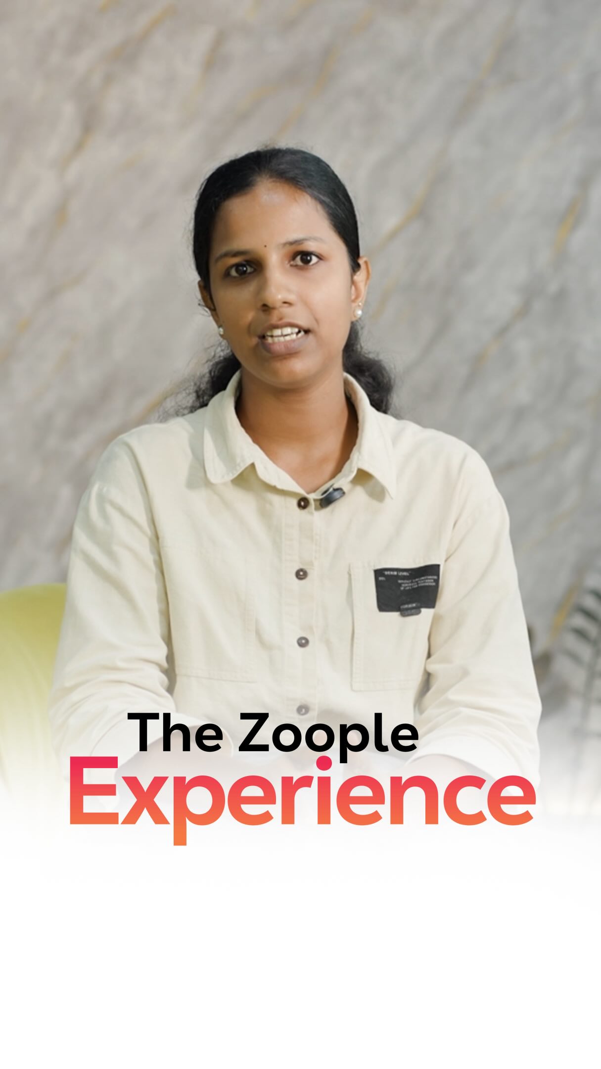 Student testimonial